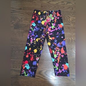 NWT Sissycos Colorful Splatter Print  Leggings Sz.L-XL